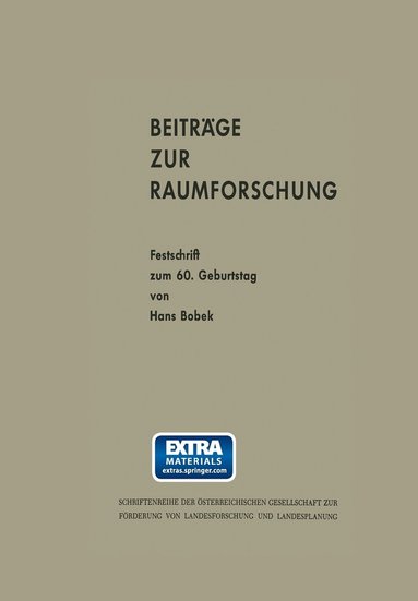 bokomslag Beitrge zur Raumforschung