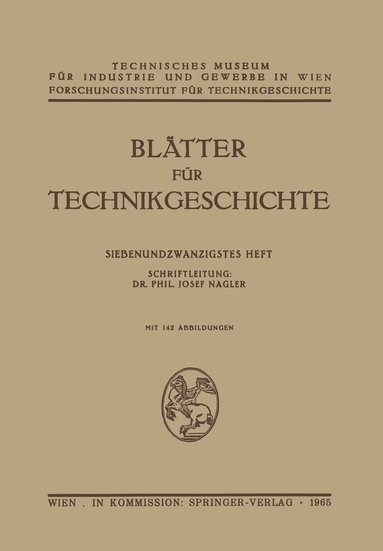 bokomslag Bltter fr Technikgeschichte