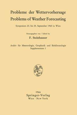 bokomslag Probleme der Wettervorhersage / Problems of Weather Forecasting