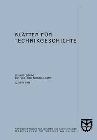 bokomslag Bltter fr Technikgeschichte