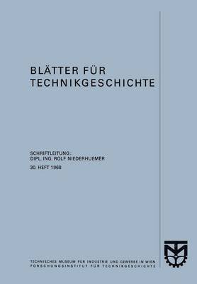 bokomslag Blätter für Technikgeschichte