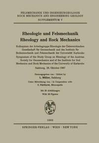 bokomslag Rheologie und Felsmechanik / Rheology and Rock Mechanics