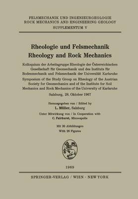 bokomslag Rheologie und Felsmechanik / Rheology and Rock Mechanics