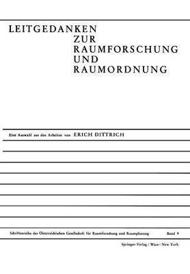 Leitgedanken Zur Raumforschung und Raumordnung 1