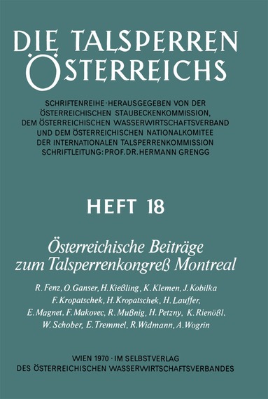 Österreichische Beiträge zum Talsperrenkongreß Montreal, Häftad