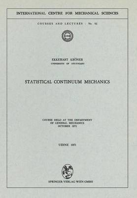 bokomslag Statistical Continuum Mechanics