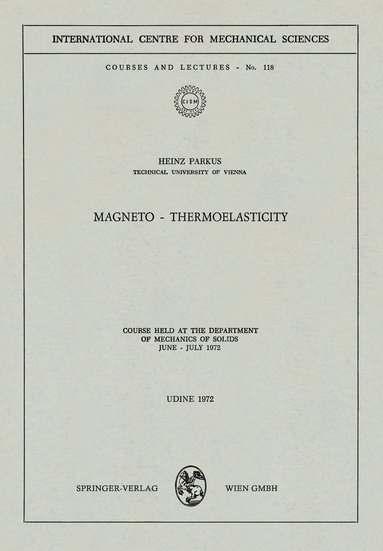 bokomslag Magneto - Thermoelasticity