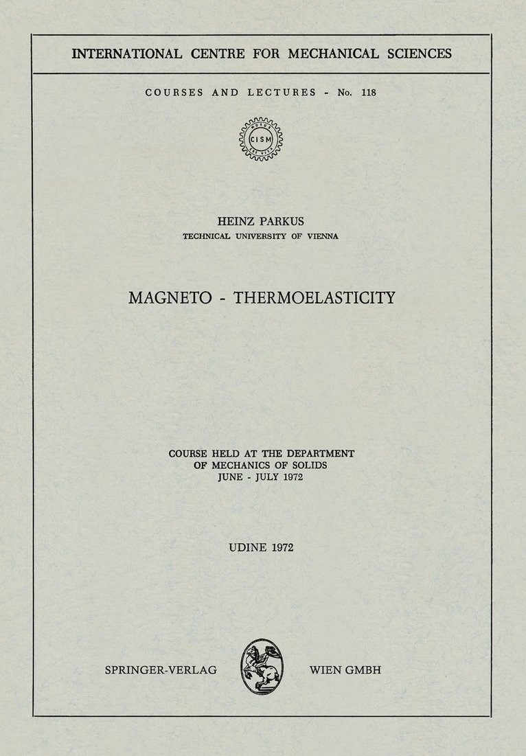Magneto — Thermoelasticity