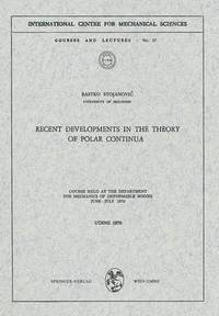 bokomslag Recent Developments in the Theory of Polar Continua