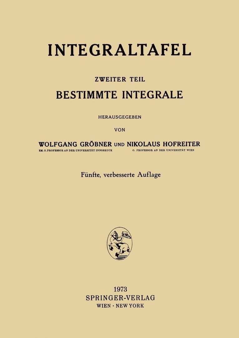 Integraltafel 1