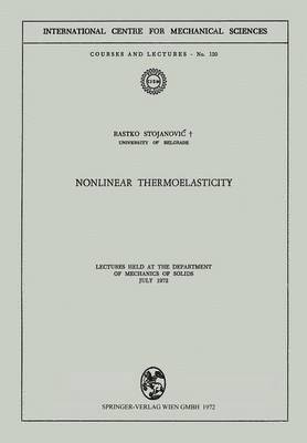 bokomslag Nonlinear Thermoelasticity