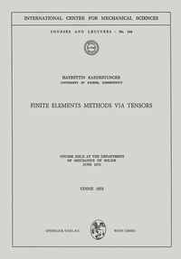 bokomslag Finite Elements Methods via Tensors