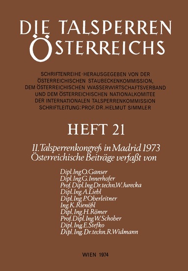 Die Talsperren Österreichs, Häftad