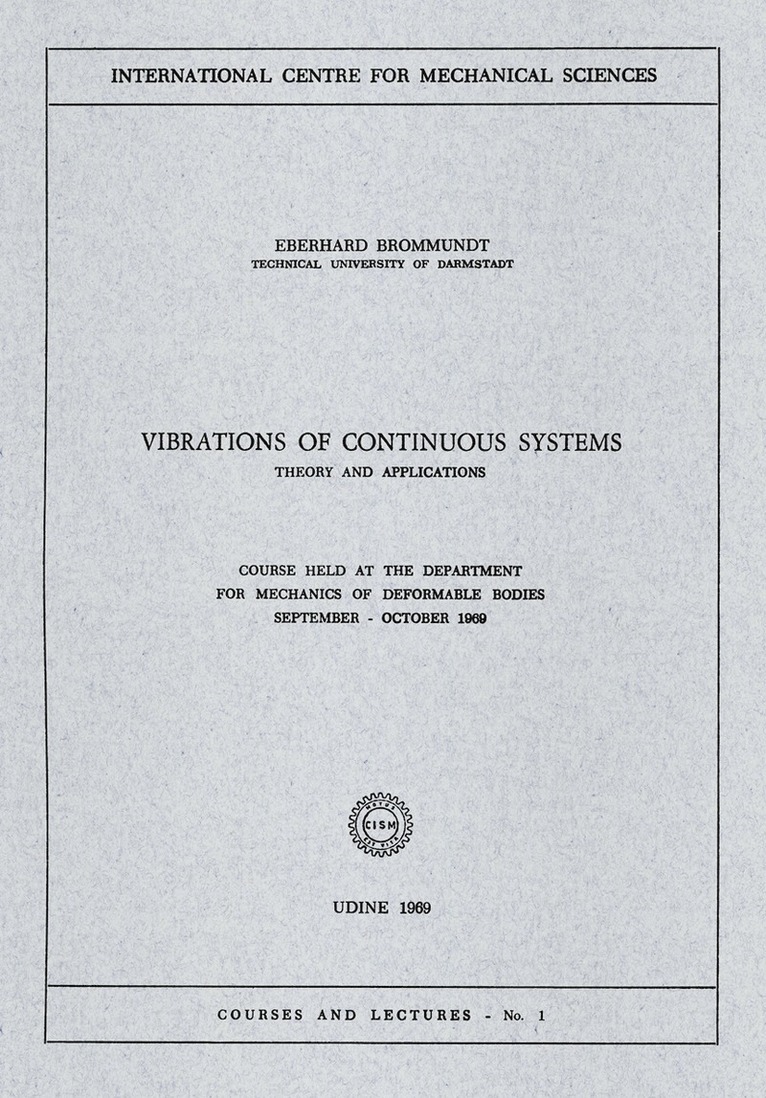 Vibrations of Continuous Systems 1