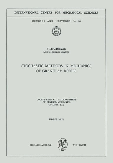 bokomslag Stochastic Methods in Mechanics of Granular Bodies