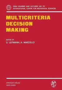 bokomslag Multicriteria Decision Making