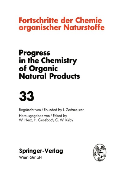 Fortschritte der Chemie Organischer Naturstoffe / Progress in the Chemistry of Organic Natural Products, Inbunden