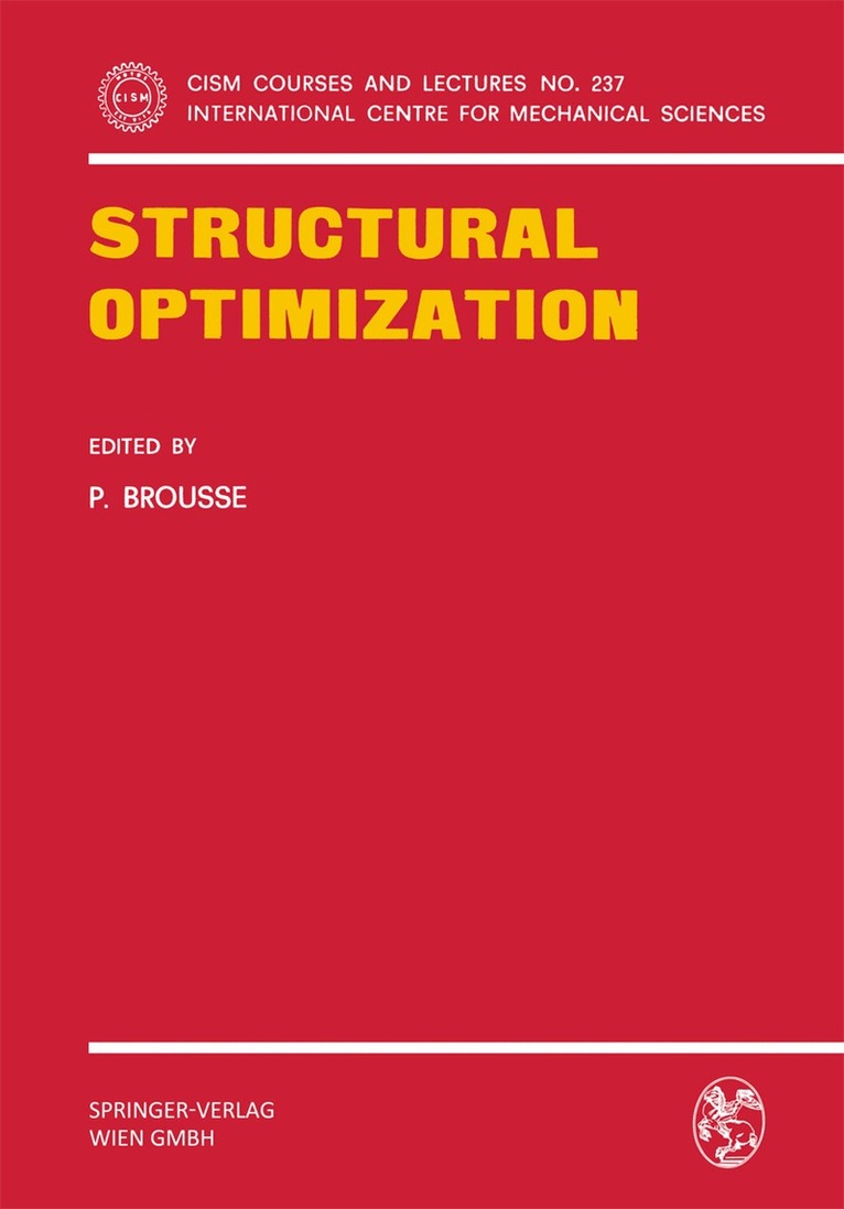P. Brousse - Structural Optimization, Häftad