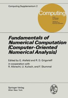 Fundamentals of Numerical Computation (Computer-Oriented Numerical Analysis) 1