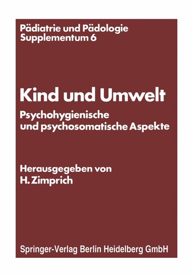 Hans Zimprich - Kind und Umwelt, Häftad