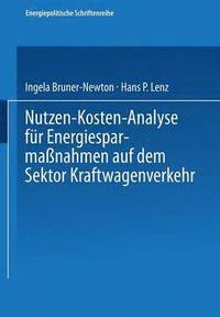 bokomslag Nutzen-Kosten-Analyse fr Energiesparmanahmen auf dem Sektor Kraftwagenverkehr