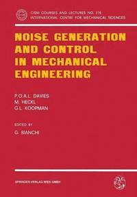 bokomslag Noise Generation and Control in Mechanical Engineering