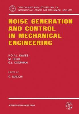 bokomslag Noise Generation and Control in Mechanical Engineering