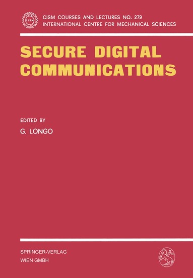 G. Longo - Secure Digital Communications, Häftad