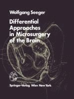 bokomslag Differential Approaches in Microsurgery of the Brain