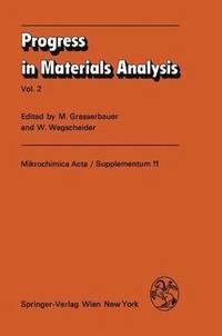 bokomslag Progress in Materials Analysis
