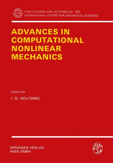 bokomslag Advances in Computational Nonlinear Mechanics