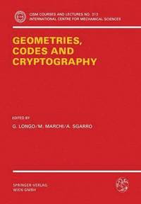 bokomslag Geometries, Codes and Cryptography
