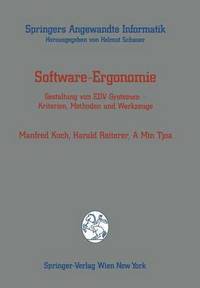 bokomslag Software-Ergonomie