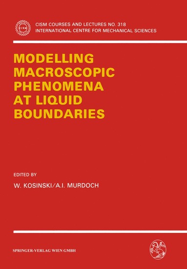 bokomslag Modelling Macroscopic Phenomena at Liquid Boundaries