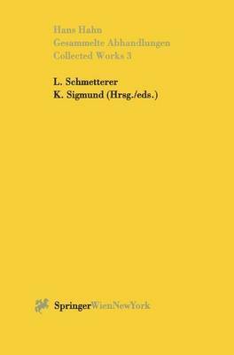 Gesammelte Abhandlungen III - Collected Works III 1