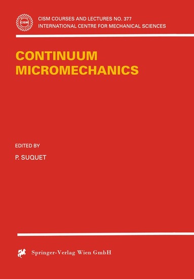 P. Suquet - Continuum Micromechanics, Häftad