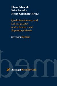 bokomslag Qualittssicherung und Lebensqualitt in der Kinder-und Jugendpsychiatrie