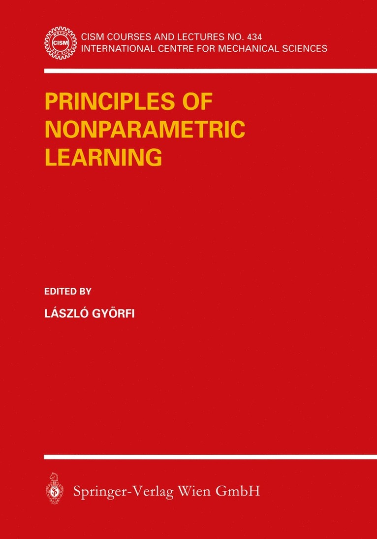 Laszlo Györfi - Principles of Nonparametric Learning, Häftad