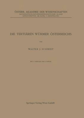 Die Tertiären Würmer Österreichs 1