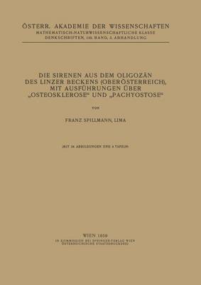 bokomslag Die Sirenen aus dem Oligozän des Linzer Beckens (Oberösterreich), mit Ausführungen Über ?Osteosklerose" und ?Pachyostose"