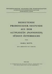 bokomslag Bedeutende Proboscidier-Neufunde aus dem Altpliozn (Pannonien) Sdost-sterreichs