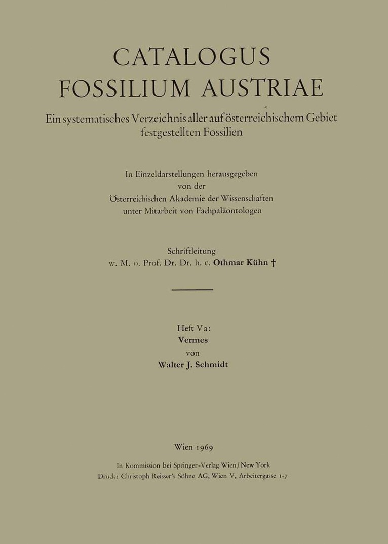 Walter J. Schmidt - Vermes, Häftad