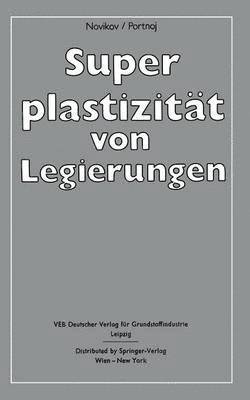 bokomslag Superplastizitt von Legierungen