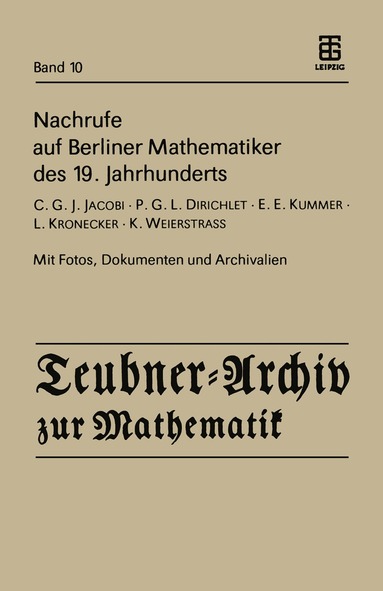 H. Reichardt - Nachrufe auf Berliner Mathematiker des 19. Jahrhunderts, Häftad