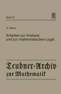 bokomslag Arbeiten zur Analysis und zur mathematischen Logik