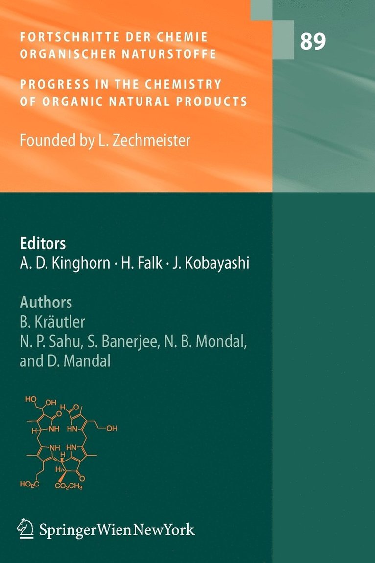 Fortschritte der Chemie organischer Naturstoffe / Progress in the Chemistry of Organic Natural Products 1