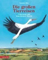 bokomslag Die großen Tierreisen - Unterwegs mit dem kleinen Storch: für alle Entdeckerinnen und Entdecker: besondere Tiere, weite Reisen und spannende Karten