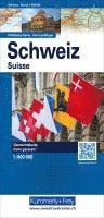 bokomslag Schweiz Politische Karte 1:600 000