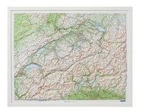 bokomslag Kunststoffrelief Schweiz 1 : 500 000. Weiß Holz