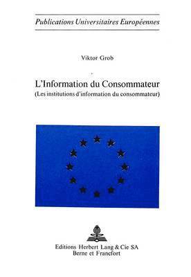 bokomslag L'Information Du Consommateur